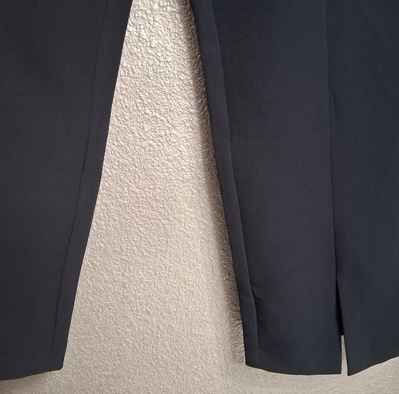 NWT Asos Blue Straight Leg Pants With Front Slit Size 6 - Picture 4 of 14